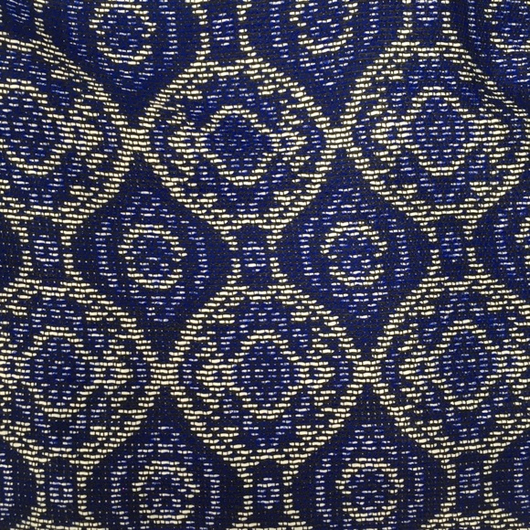 J CREW FACTORY Jacquard Mini Skirt Blue Moroccan - Picture 4 of 8